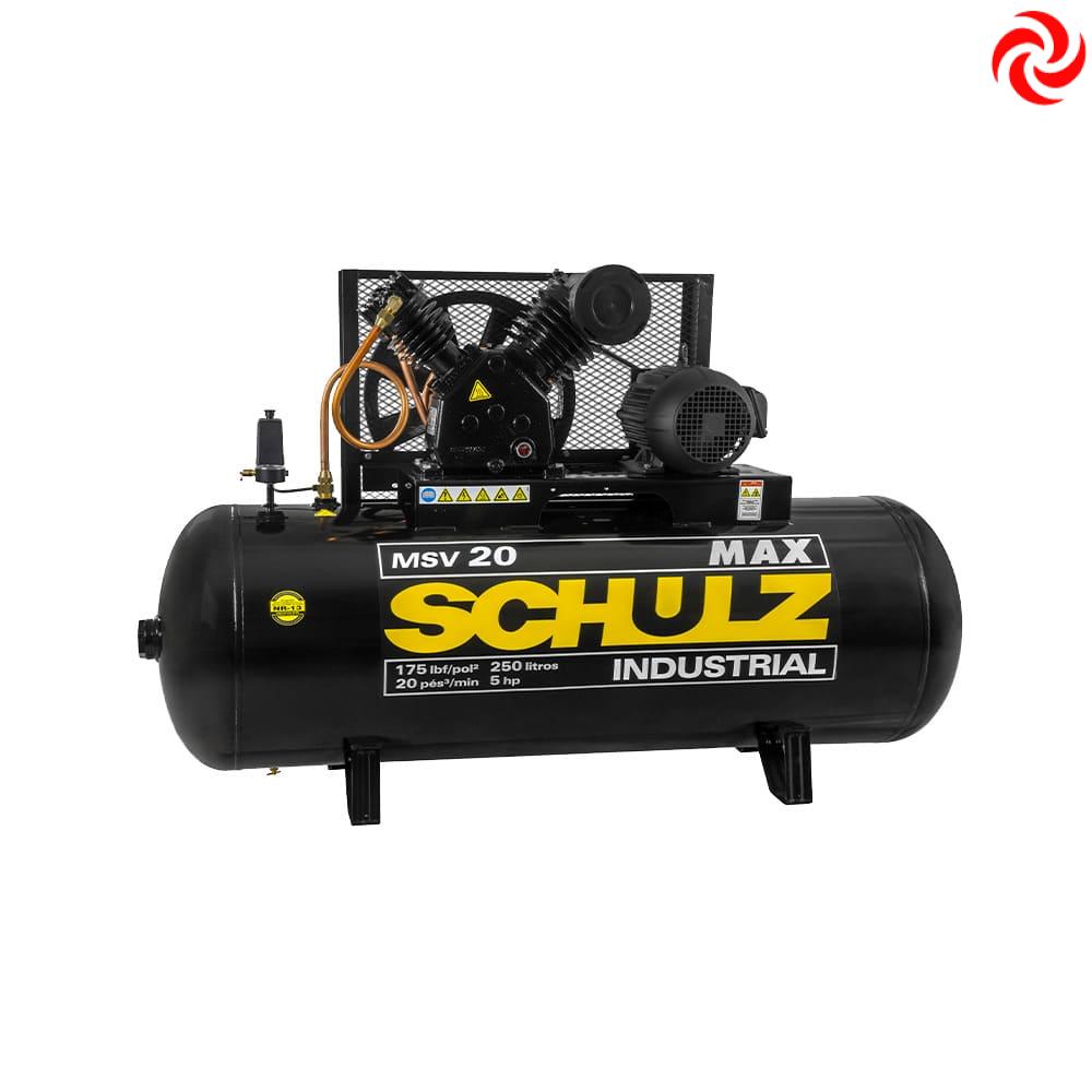 COMPRESOR SCHULZ 5 HP MODELO MSV-20MAX (TRIFASICO)