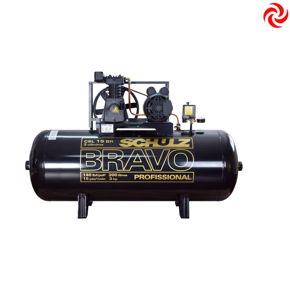 Compresor de pistón Schulz de 3 hp CSL15/100 Bravo