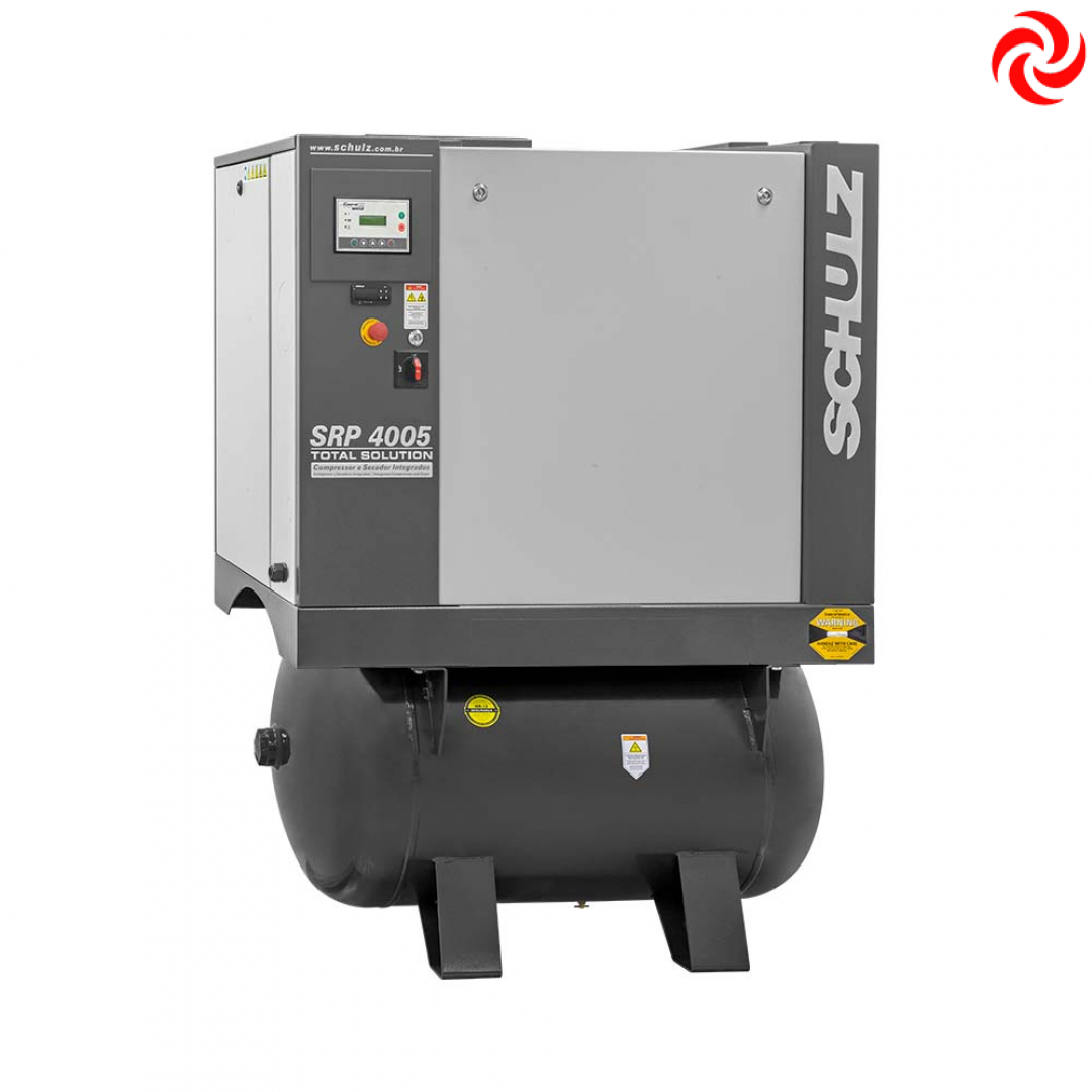 Compresor de tornillo de 5 hp SRP4005TS (Compresor + secador + tanque + prefiltro)