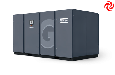 Compresor de tornillo ATLAS COPCO DE GA160 de 221 HP (REPOTENCIADO)