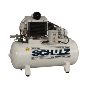 Compresor libre de aceite CSW40/420 de pistón silencioso de 10 HP y tanque de 420 litros para uso clínico e industrial