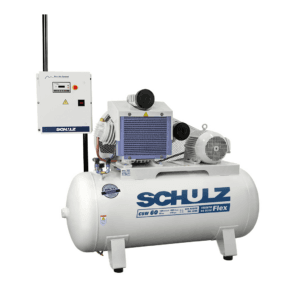 Compresor libre de aceite CSW60/420 de pistón silencioso de 15 HP y tanque de 420 litros para uso clínico e industrial