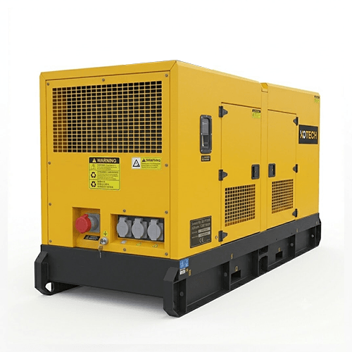 Grupo electrógeno Kotech KGS26C6S diésel de 26 kVA comercial insonorizado con cabinete acústico compacto y panel de control digital