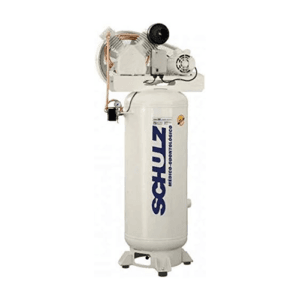 Compresor Schulz 3 HP medico odontológico libre de aceite con tanque vertical de 60 galones