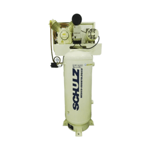 Compresor Schulz 5.5 HP medico odontologico libre de aceite con tanque vertical de 220L
