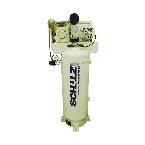 Compresor Schulz 5.5 HP medico odontologico libre de aceite con tanque vertical de 220L