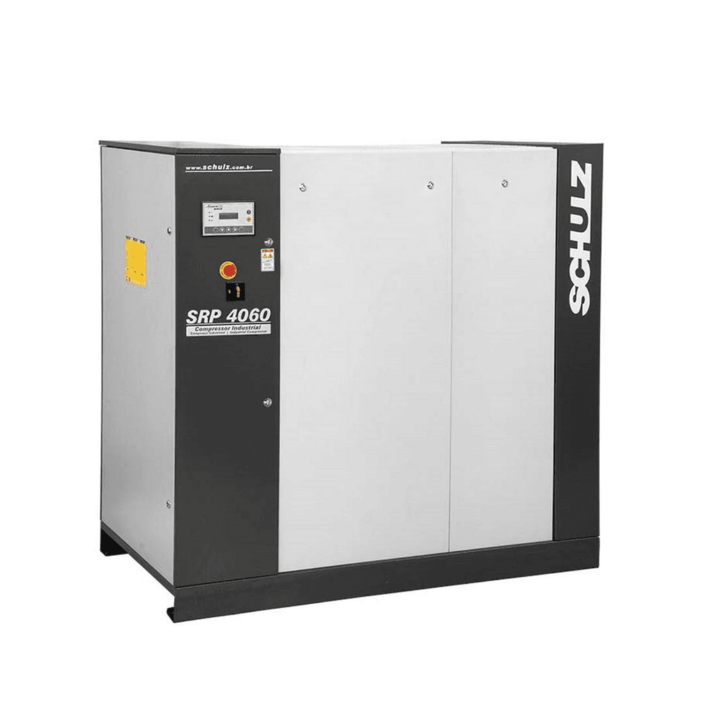 Compresor Schulz 60 HP de tornillo rotativo industrial modelo estacionario SRP 4060