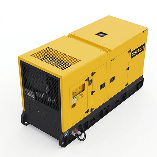 Grupo electrógeno Kotech KGS125C6S diésel de 125 kVA industrial insonorizado con cabinete acústico y panel de control digital